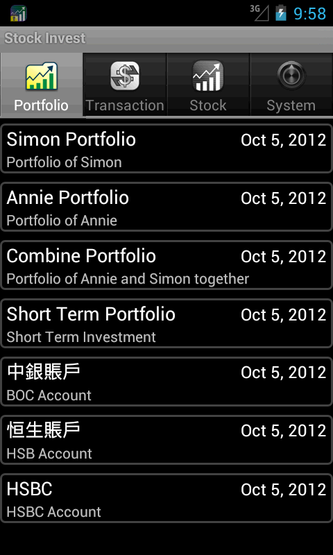 yco sinvest portfolio